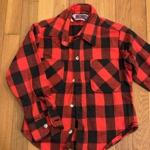 BIG MAC BUFFALO PLAID FLANNEL BUTTONDOWN SHIRT, vintage